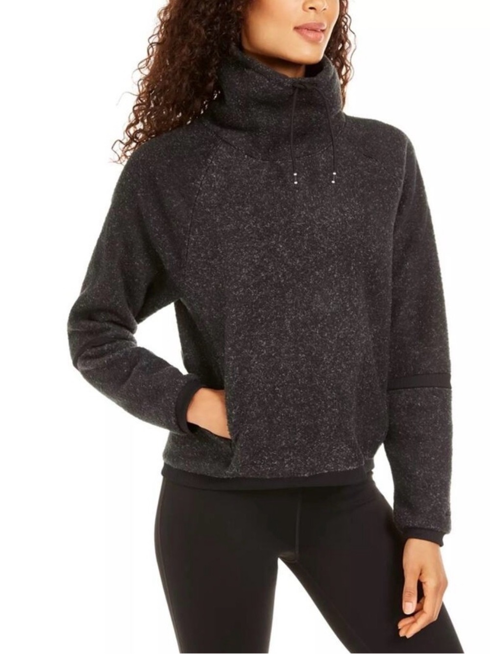 NWT- Nike Therma High-Neck Fleece Pullover Sweater - Dark Charcoal Sz Small